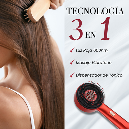 LuminiHair Pro: Cepillo de Fototerapia y Regeneración Capilar